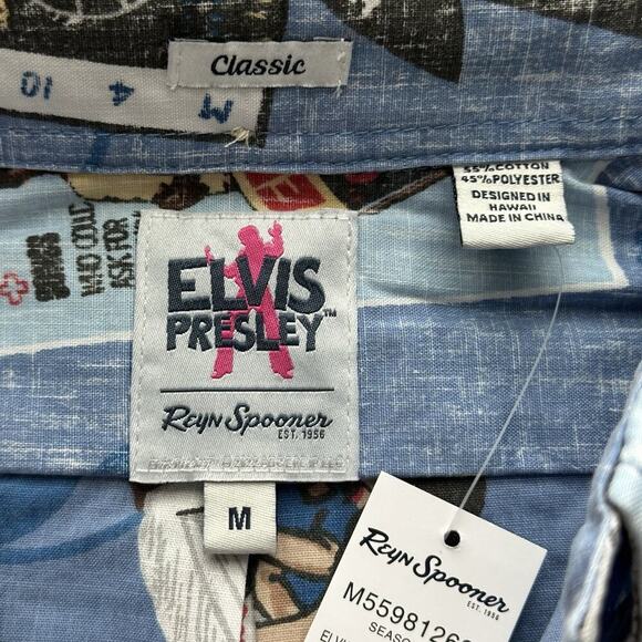 Elvis Presley In Hawaii Reyn Spooner Hawaiian S/S Button Down Mens Shirt 2XL - Picture 5 of 10